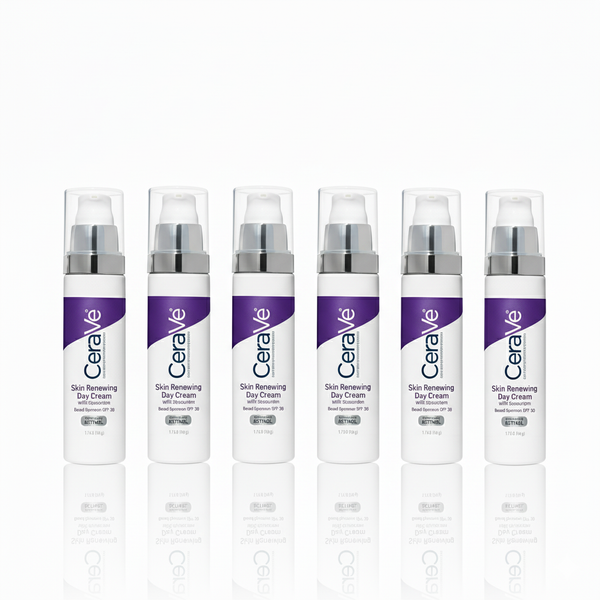 [6-PACK]  CeraVe Anti-Aging Face Cream SPF 30, Anti-Wrinkle Retinol Cream with Hyaluronic Acid and Ceramides, 1.76 oz