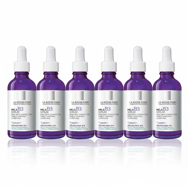 [6-PACK]  La Roche-Posay Mela B3 Serum, Dark Spot Corrector With Anti-Aging Melasyl + 10% Niacinamide, Discoloration Correcting Serum for Sun Spots, Age Spots & Post-Acne Marks